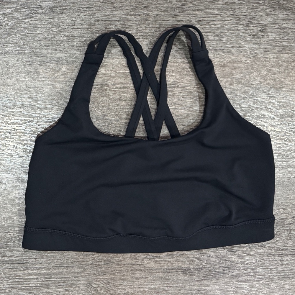 Lululemon Black Sports Bra 10 Criss Cross